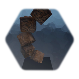 Stone Cube Art Sculpture