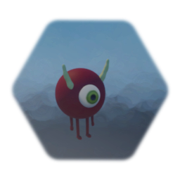 Red green eye monster