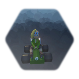 Sofia in a go kart Meta runner racing 4