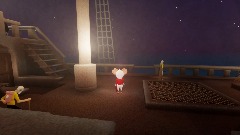 Mina on a boat with Npcs