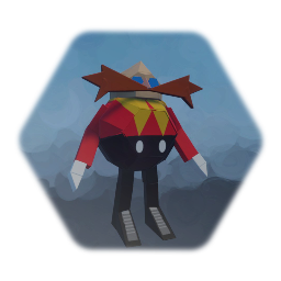 Low-poly Dr. Robotnik / Eggman.