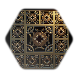 Bronze Grate Motif Setting