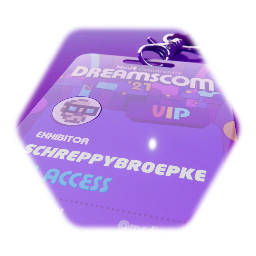 My #DreamsCom21 Lanyard