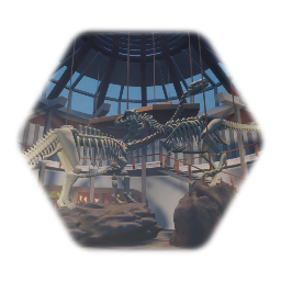 Jurassic park Visitors centre interior but element