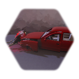 accident d'auto avec impact