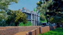 Old Disneyland Haunted Mansion The Ride: Outdoor Queue