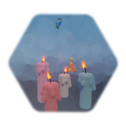 Confetti and candles.