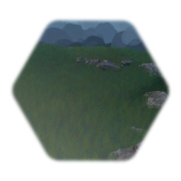 Grass and stones landscape