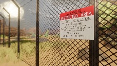 Warning Restricted Area