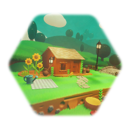 Remezcla de Plantilla de arte de Jardín de bienvenida