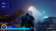 Sonic x Godzilla King of the monsters
