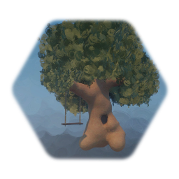 Tree with swing