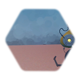 First person with Portal gun