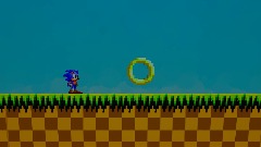 Remix of 2D sonic green hill zone