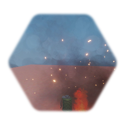 grenade but real explosion