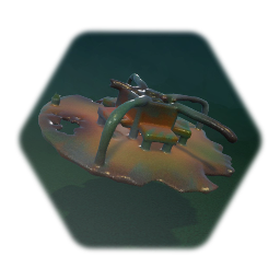 Rusty and Abandoned Playground Roundabout