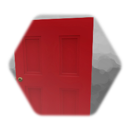 Red interior door
