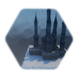 Randomly generated castle in the cloads