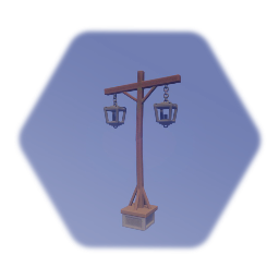 Wooden lamppost 2 Lamp - TCMP030