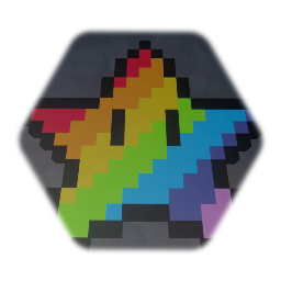 Pixel Art Rainbow Star