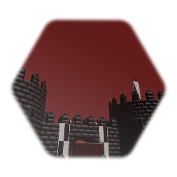 Dark medieval fortress