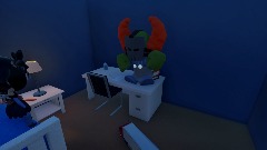 Artio and Tricky vibing to Chicken dance