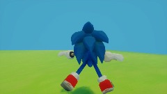 Old Sonic moon title screen