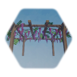 Wisteria on Trellis
