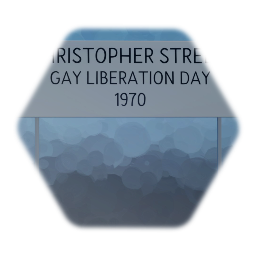 Recreation of the Christopher Street Gay Liberation Day Banner