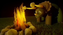 DHM 30 Minute Challenge: TRICERATOPS ROASTING MARSHMALLOWS