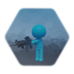 Character with gun template