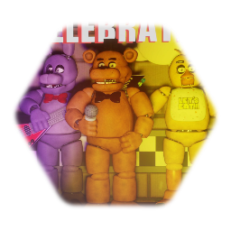 Celebrate poster Fnaf 1 3D