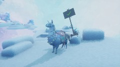 Llama 3D Worlds [Sky forest]