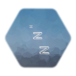ZZZ sleeping effect cartoonish animated