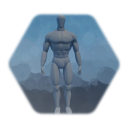 Muscular male profile