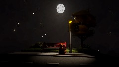 Moonlit Bench
