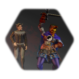 The stranger with many names and Lunaire, the knight of moon