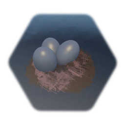 Nest with eggs