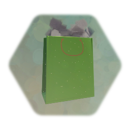 Gift Bag - Green Glitter