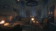 Slytherin common room Stormy
