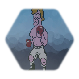 Punch-Out - Glass Joe Pixel Art