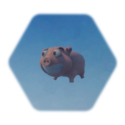 Cute pig head