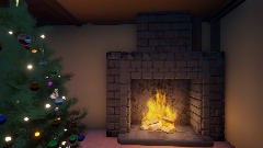 Christmas fireplace