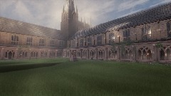 Remix of Hogwarts courtyard