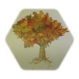 Realistic Oak Tree - Fall