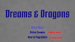 Dreams & Dragons Title Screen