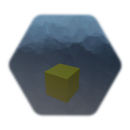 Yellow Metal Cube
