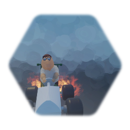 Peter in a go kart (family guy kart)