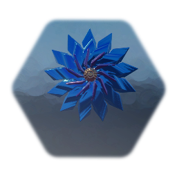 Metal Flower - Blue