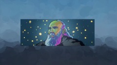 The Astronomer - Neon Painting